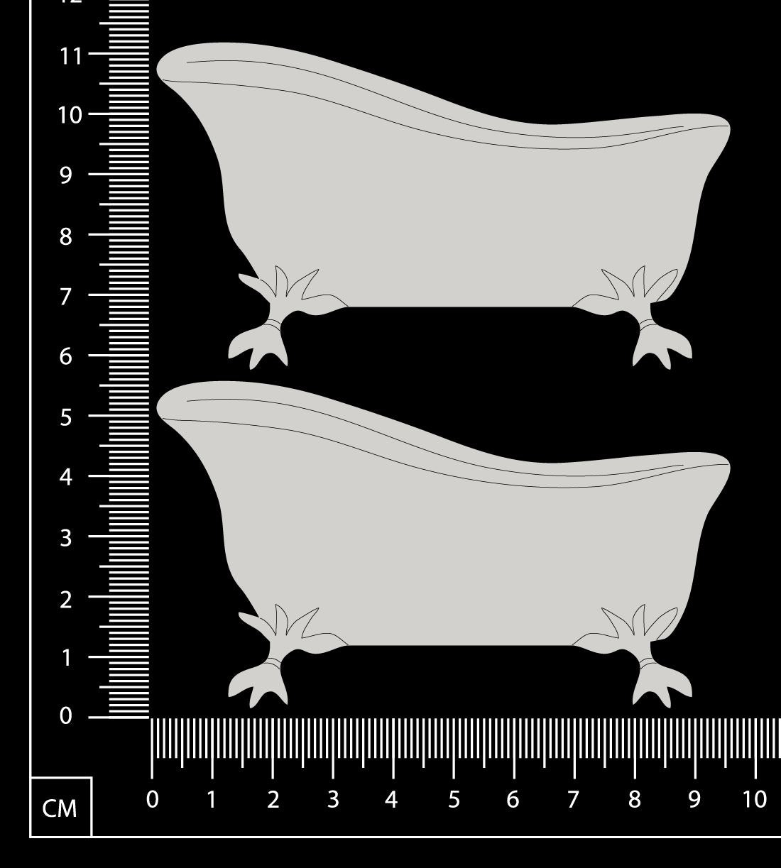 Tub Set - White Chipboard