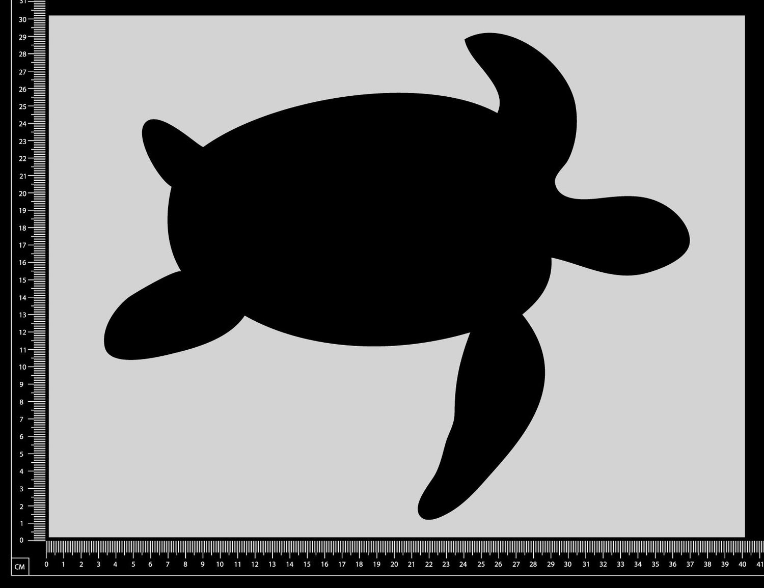 Turtle - C - Stencil - 300mm x 400mm