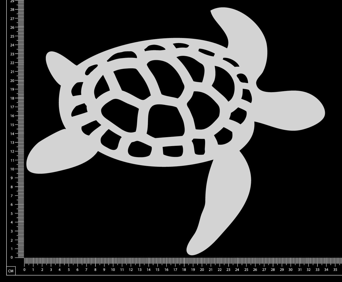 Turtle - C - Stencil - 300mm x 400mm