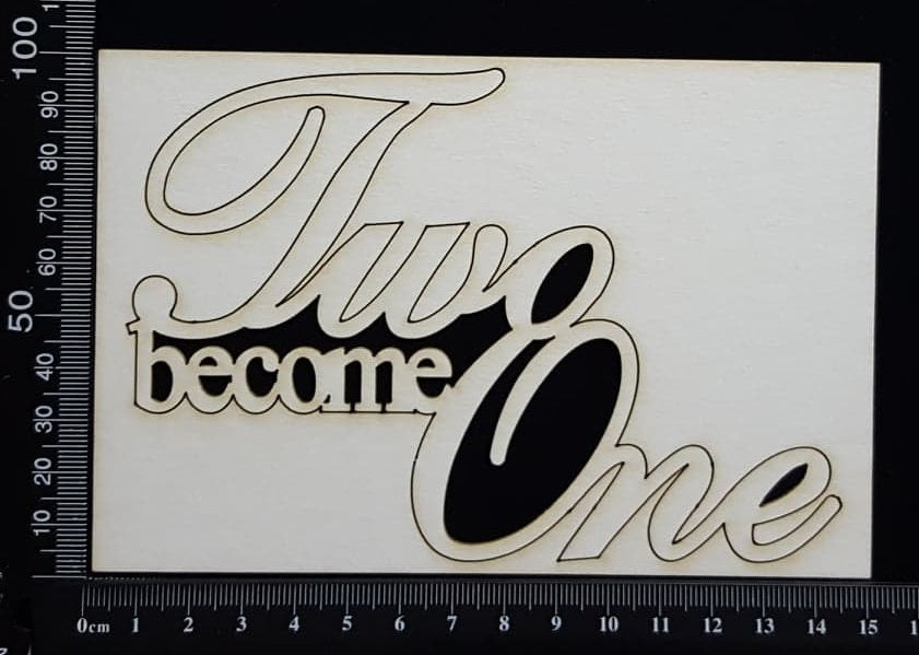 Two Become One - Large - White Chipboard