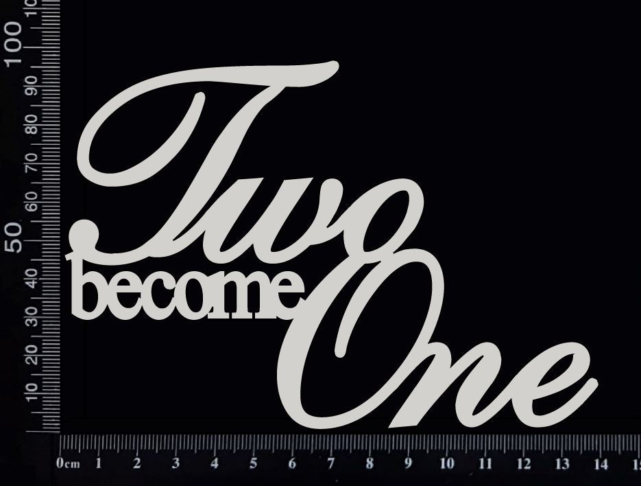 Two Become One - Large - White Chipboard