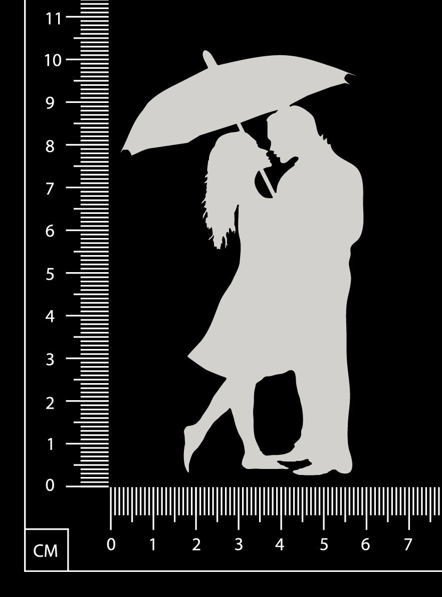 Umbrella Couple - White Chipboard