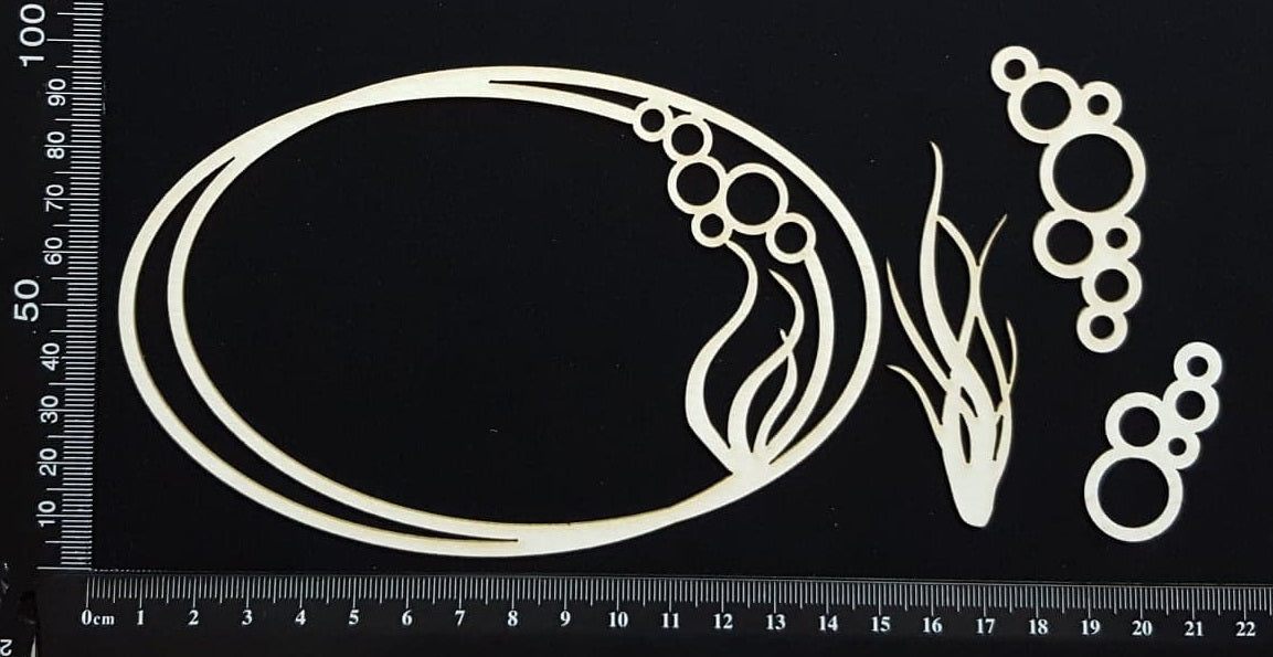 Underwater Frame Set - B - White Chipboard