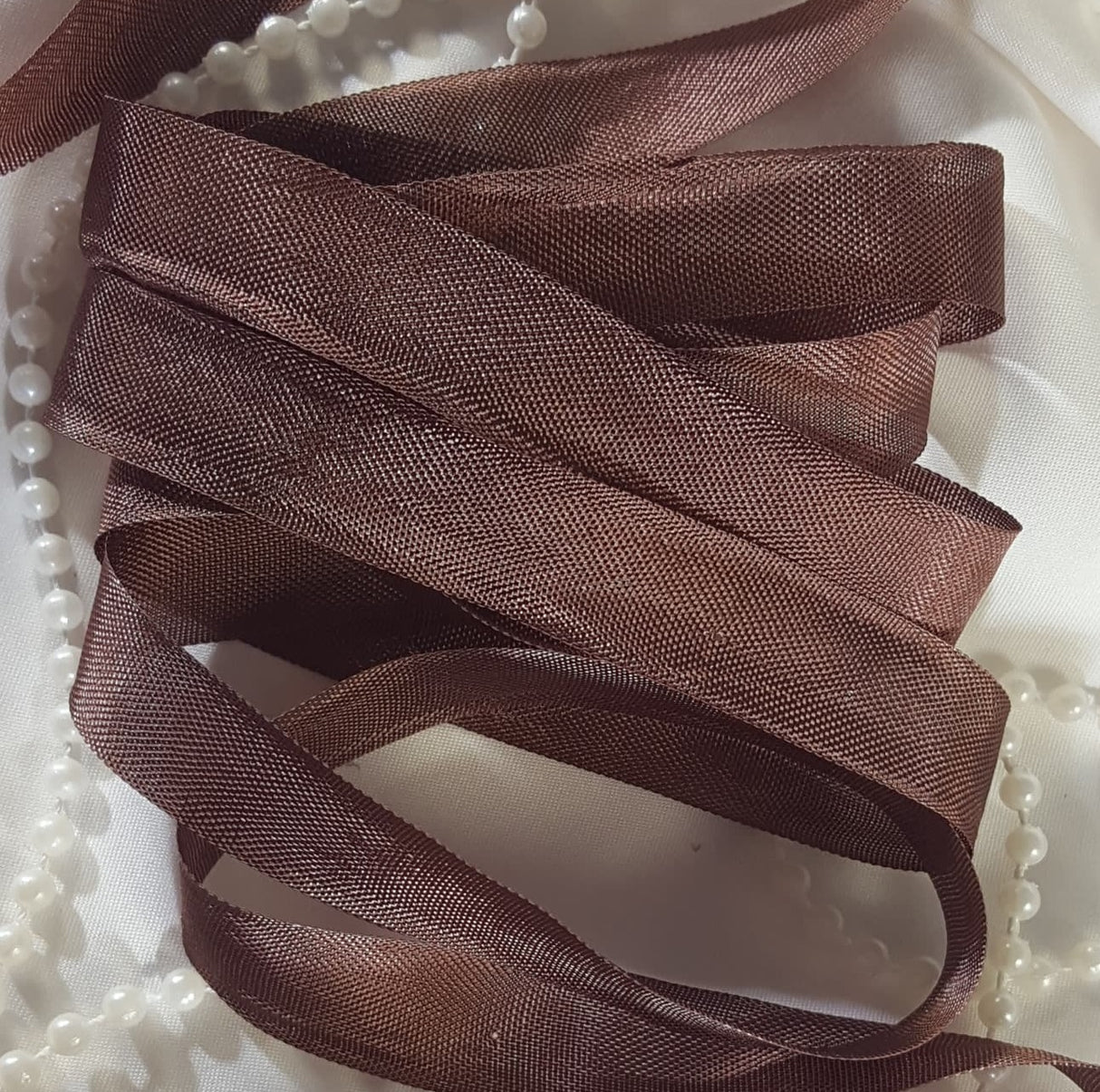 Seam Binding - VU - Redwood Brown - 5 meters