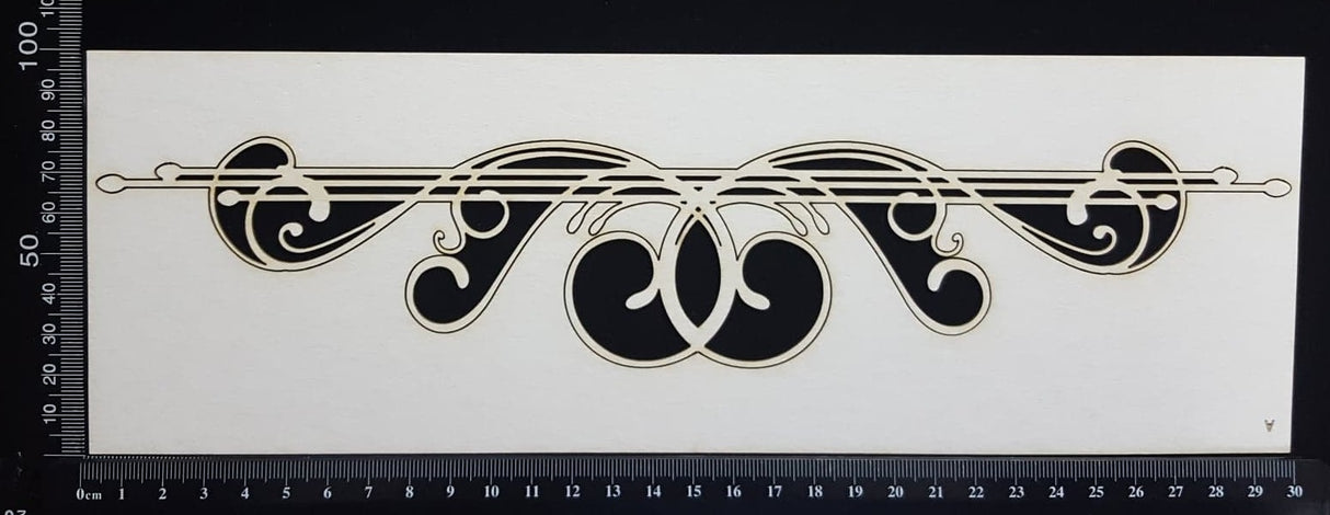 Victorian Border - A - Large - White Chipboard