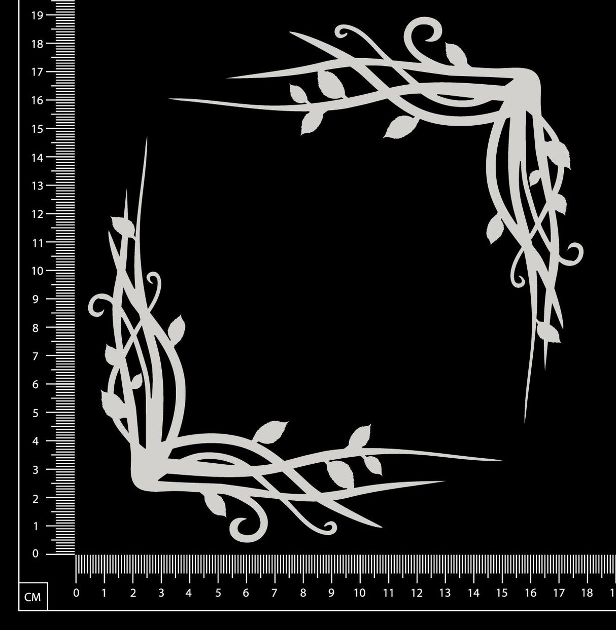 Vine Corner Set - A - White Chipboard