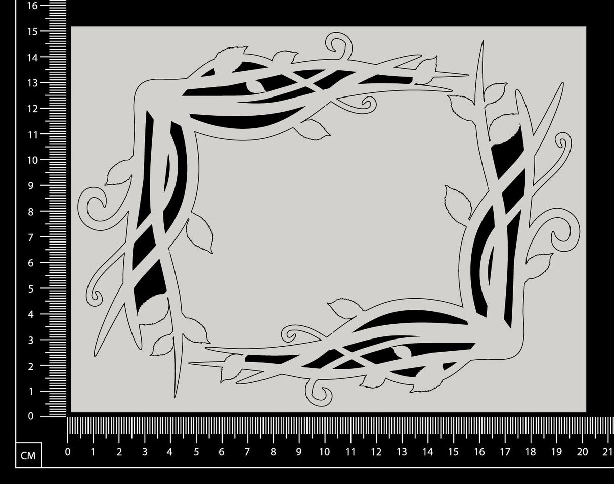 Vine Corner Set - B - White Chipboard