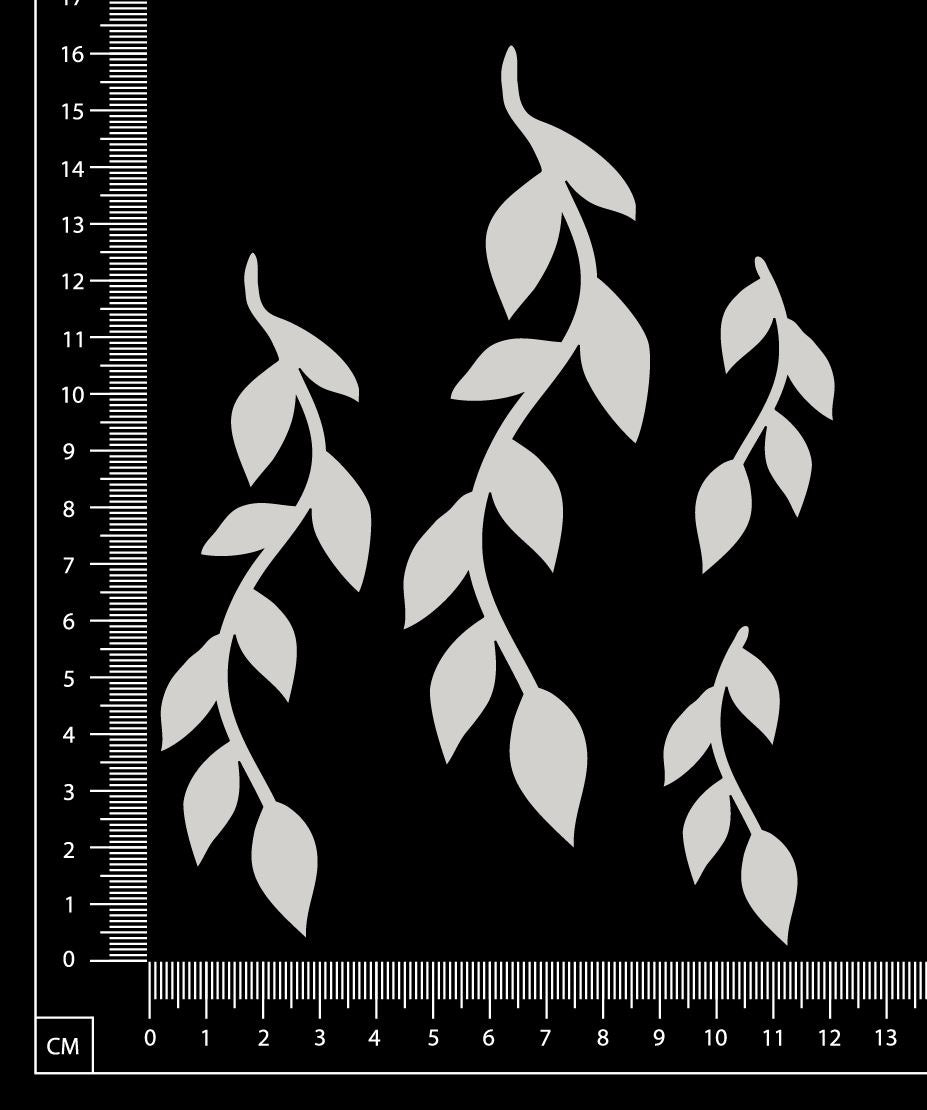 Vines Set - B - White Chipboard
