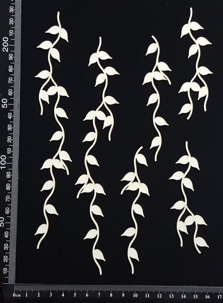 Vines Set - A - White Chipboard