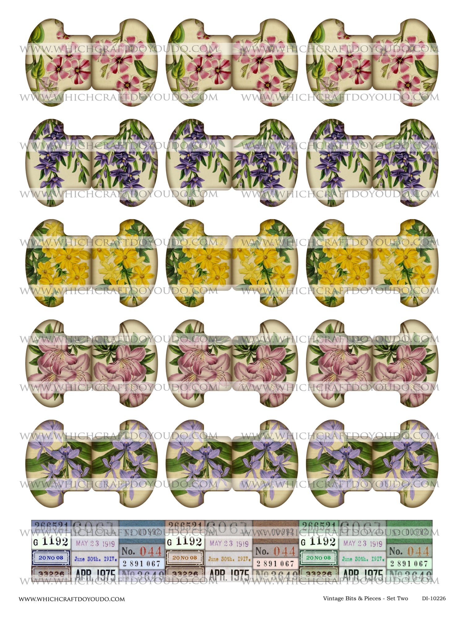 Vintage Bits & Pieces - Set Two - DI-10226 - Digital Download