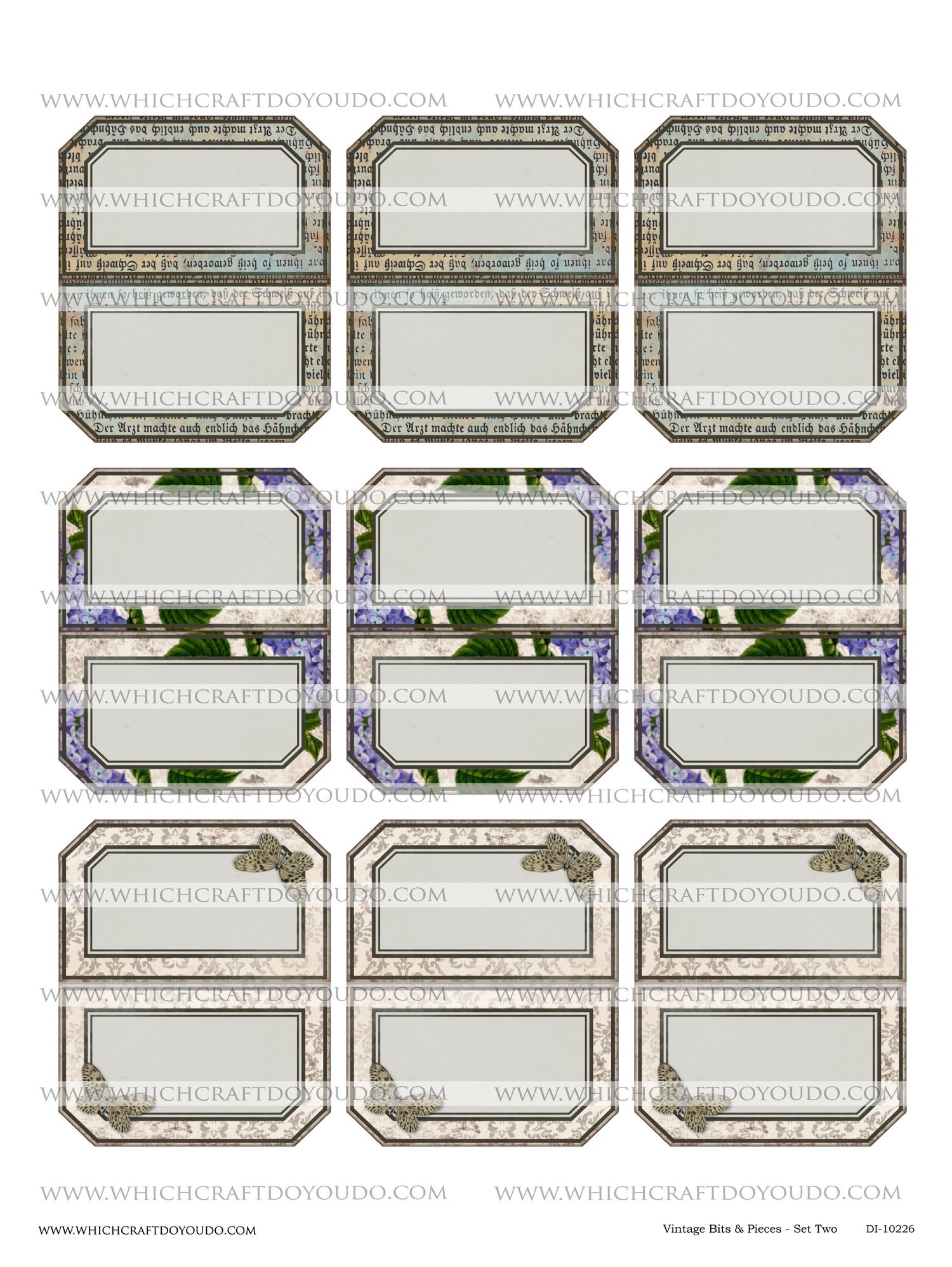 Vintage Bits & Pieces - Set Two - DI-10226 - Digital Download