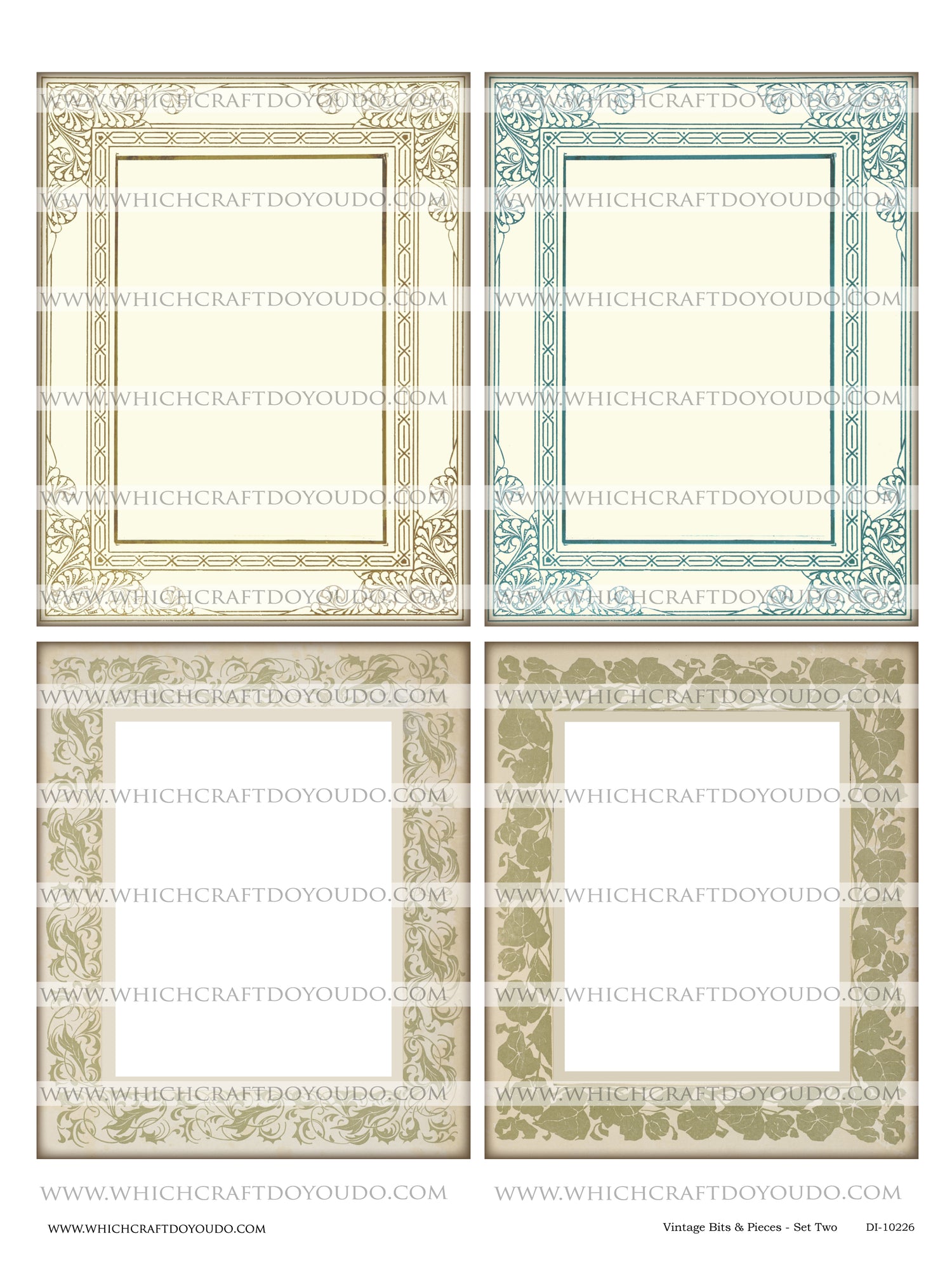 Vintage Bits & Pieces - Set Two - DI-10226 - Digital Download