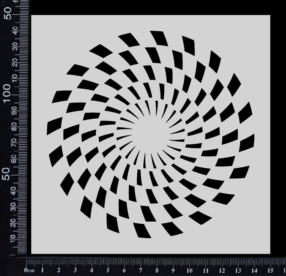 Vortex - Stencil - 150mm x 150mm