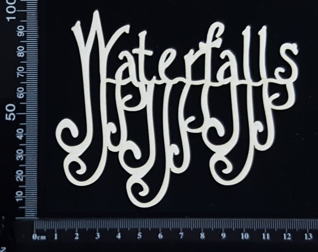 Waterfalls - B - White Chipboard