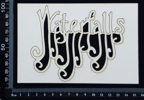 Waterfalls - B - White Chipboard
