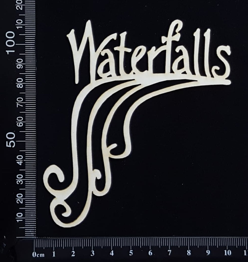 Waterfalls - C - White Chipboard