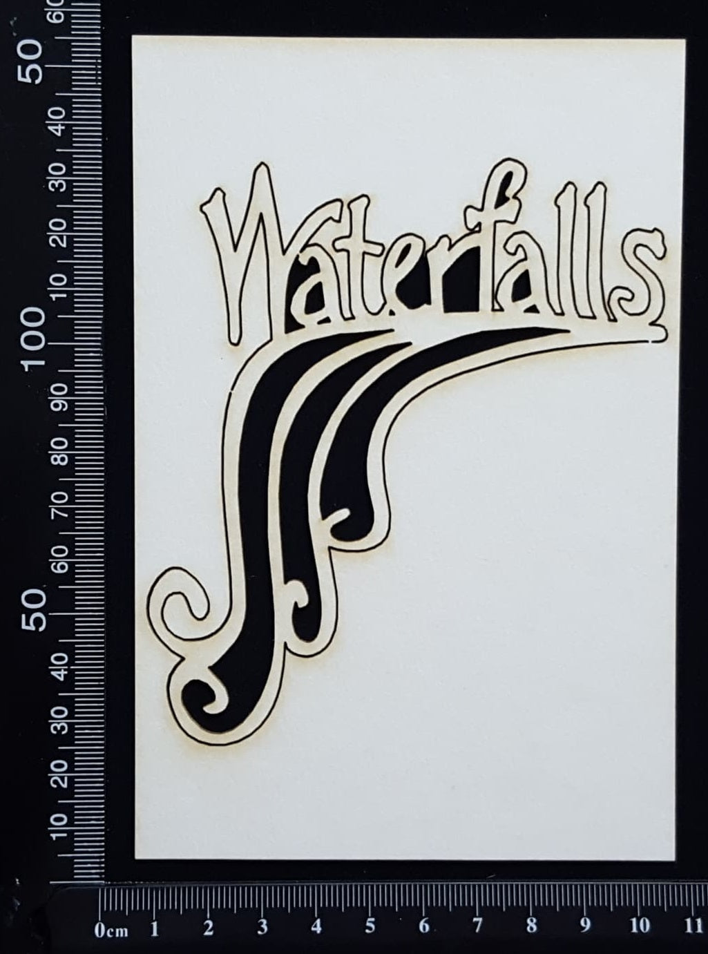 Waterfalls - C - White Chipboard
