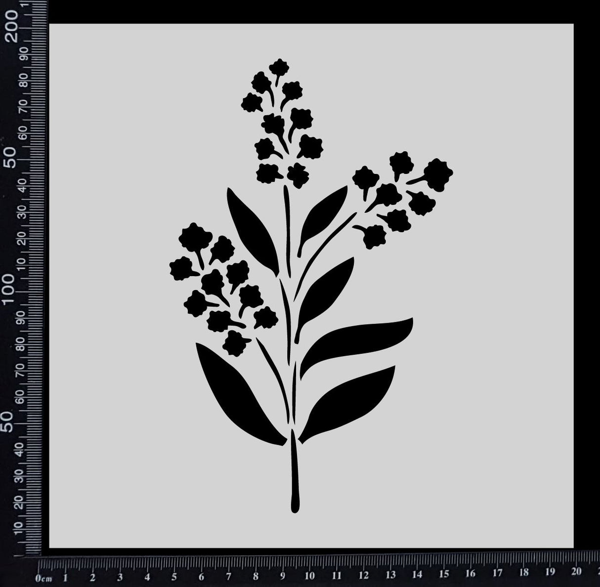 Wattle - Stencil - 200mm x 200mm