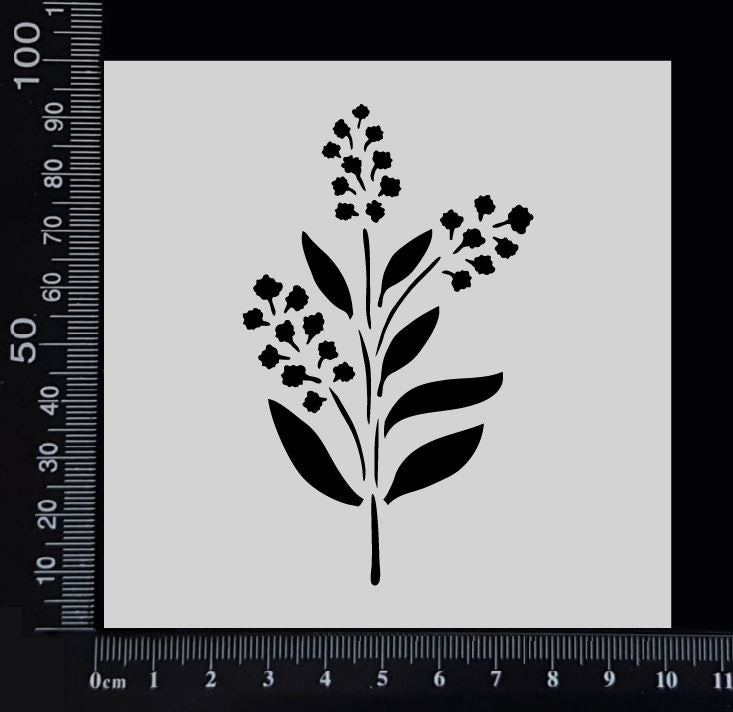 Wattle - Stencil - 100mm x 100mm