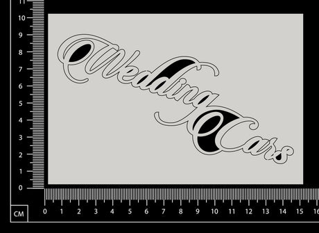 Wedding Cars - White Chipboard