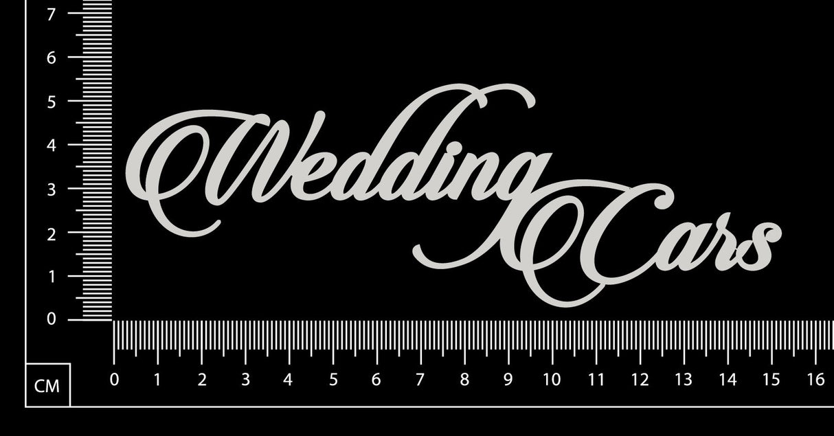 Wedding Cars - White Chipboard