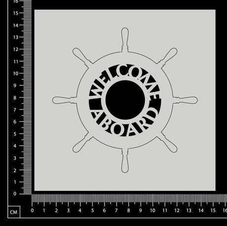 Welcome Aboard - A - White Chipboard