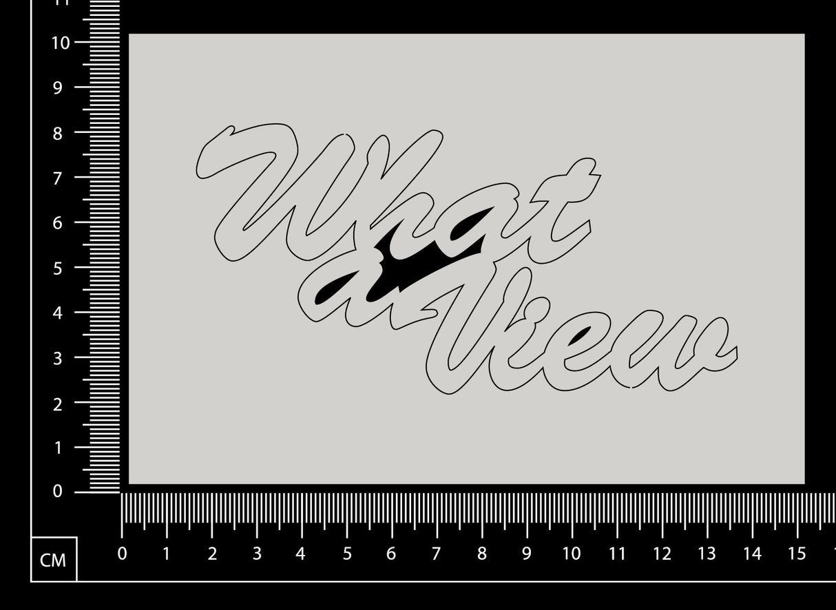 What A View - B - White Chipboard