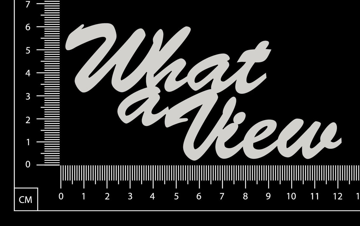 What A View - B - White Chipboard