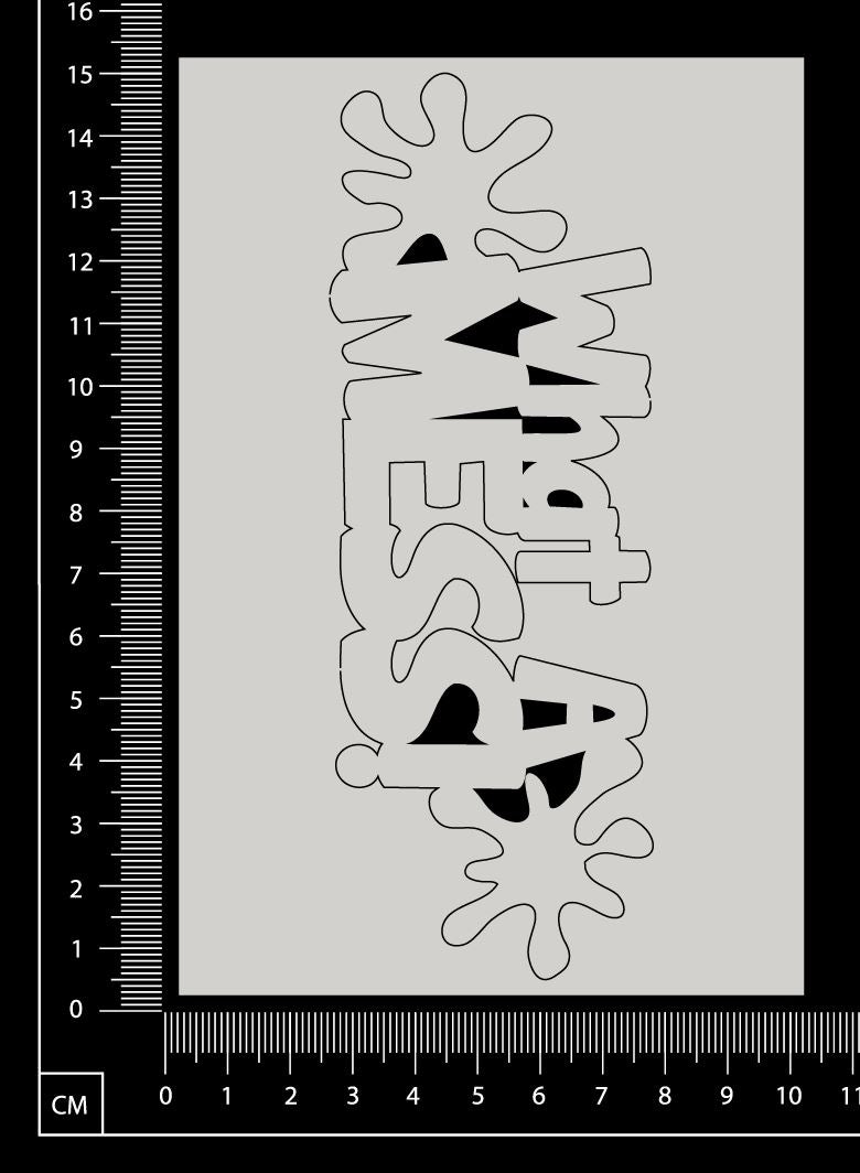 What A Mess - White Chipboard