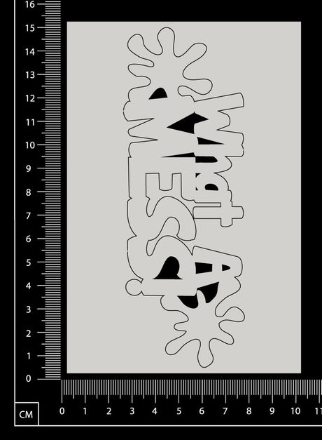 What A Mess - White Chipboard