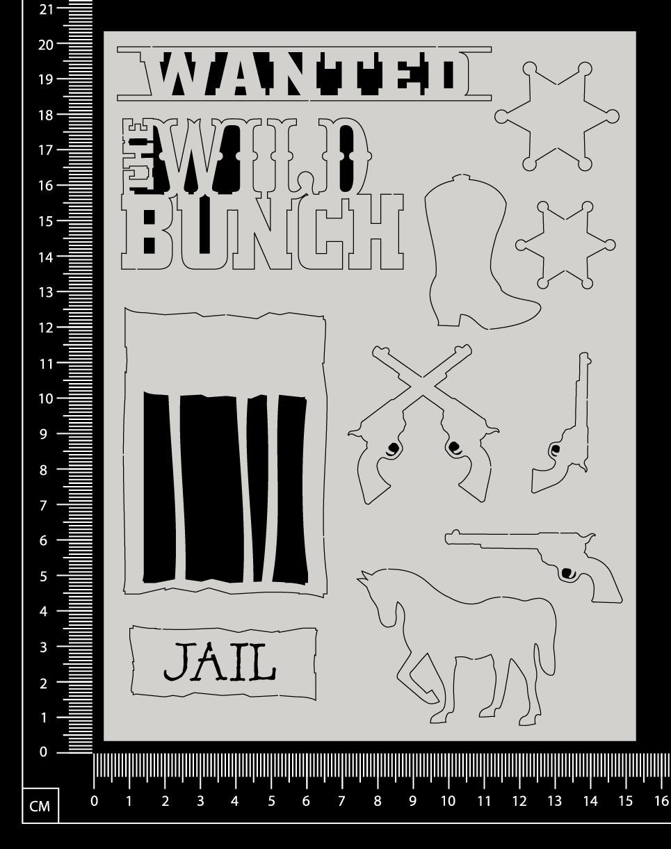 Wild West Set - White Chipboard