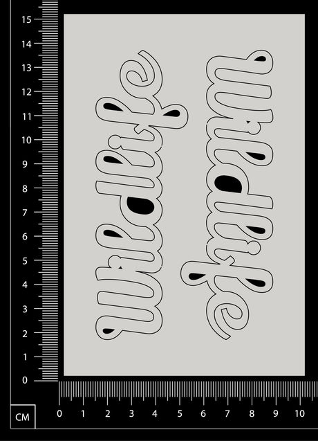 Wildlife - Set of 2 - White Chipboard