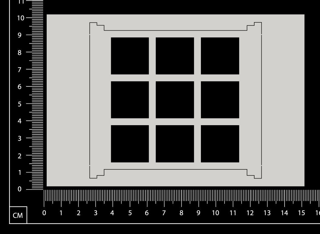 Window - GA - Large - White Chipboard