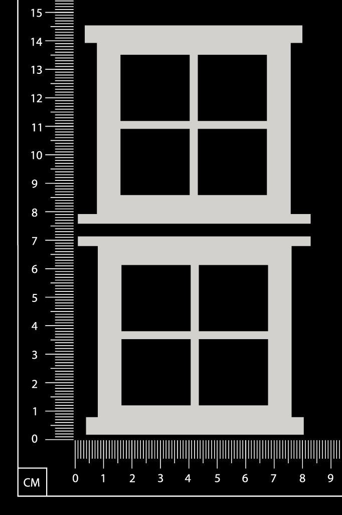 Windows - BB - Small - White Chipboard