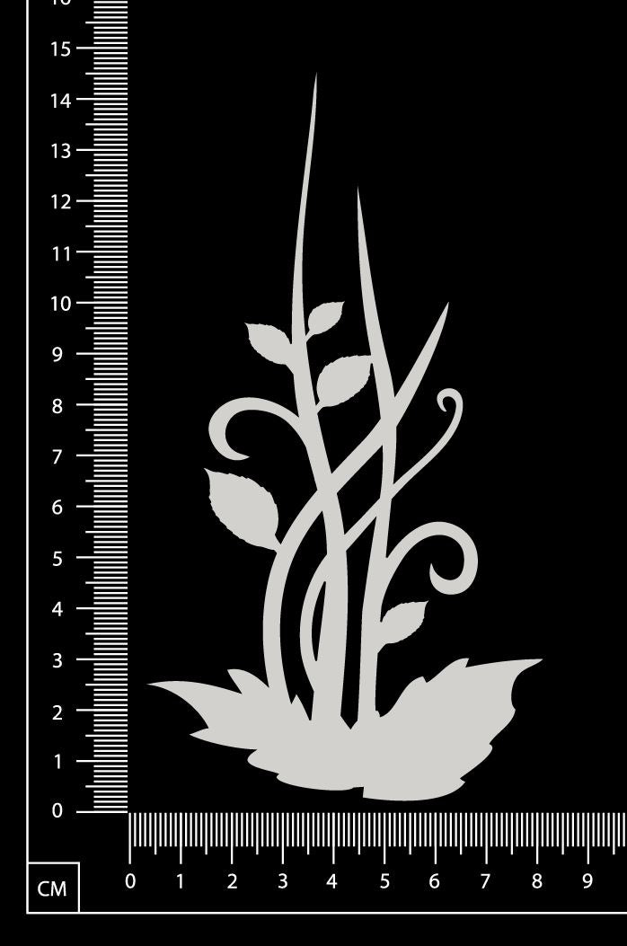Wispy Plant - A - White Chipboard
