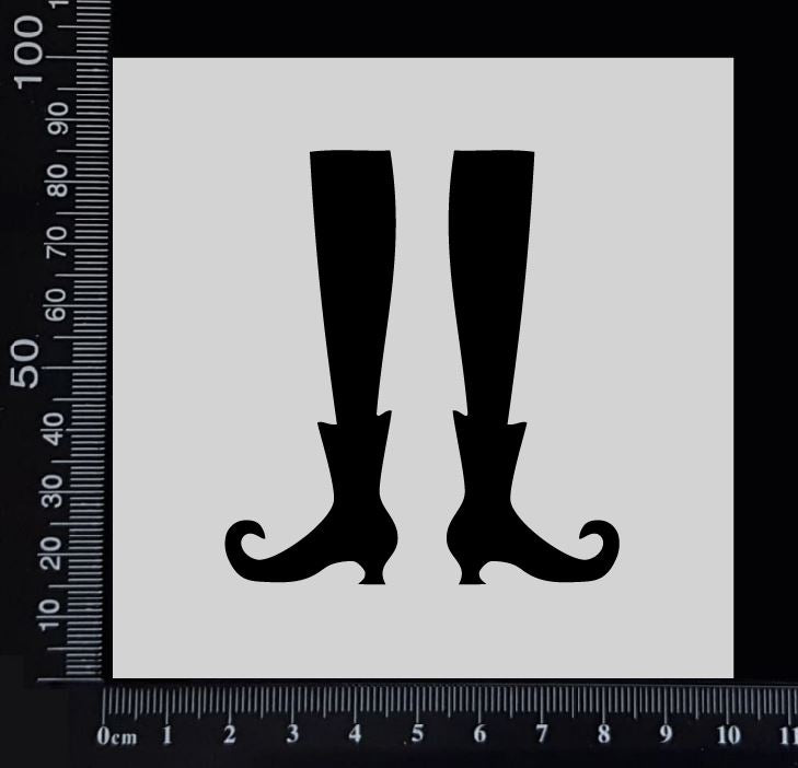 Witch Legs - Stencil - 100mm x 100mm