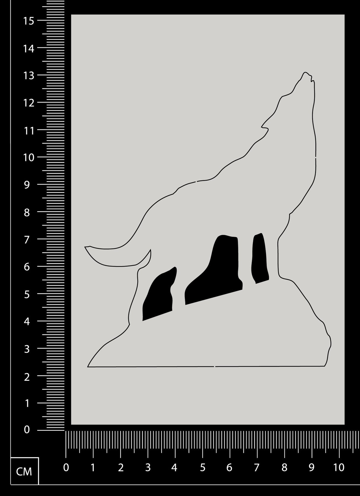 Wolf - A - White Chipboard