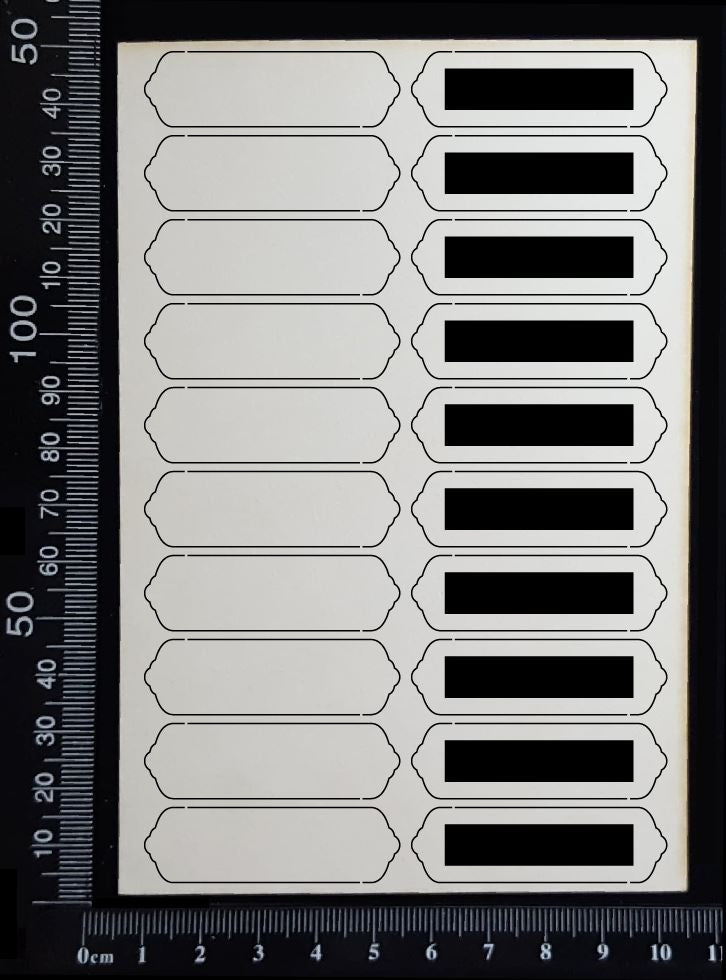 Word Plates - DA - White Chipboard