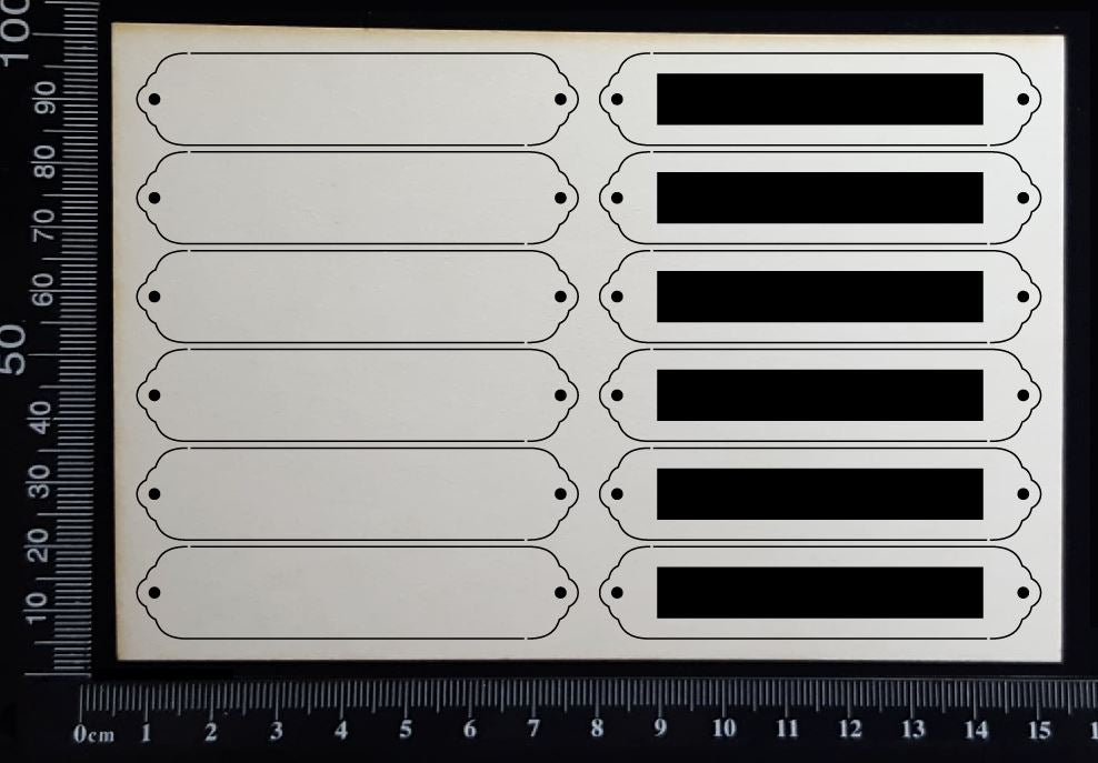 Word Plates - DB - White Chipboard