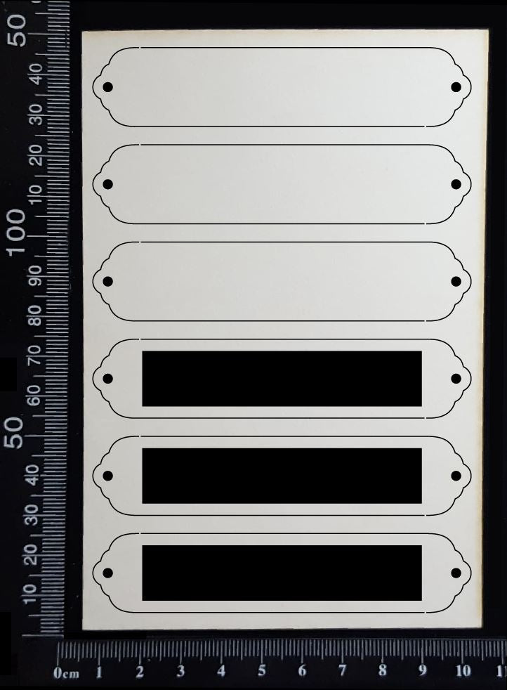 Word Plates - DC - White Chipboard