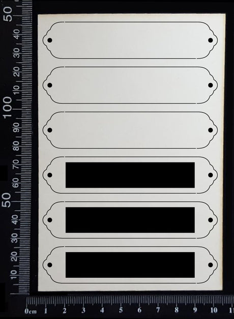 Word Plates - DC - White Chipboard