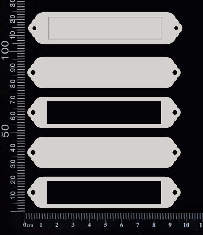 Word Plates - DC - White Chipboard