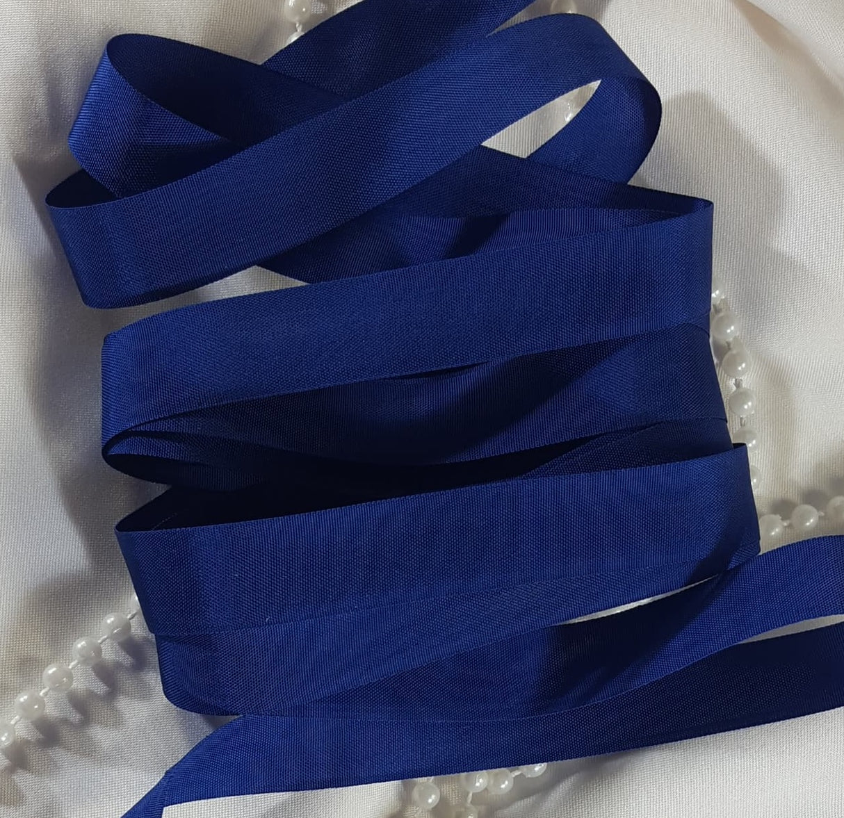 Seam Binding - XG - Vintage Sulphur Blue - 5 meters