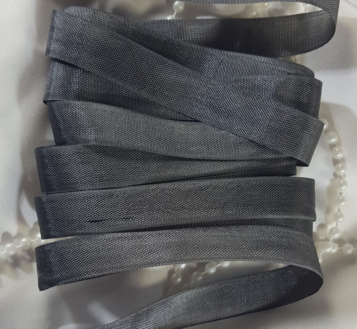 Seam Binding - XH - Smoke Grey - 5 meters