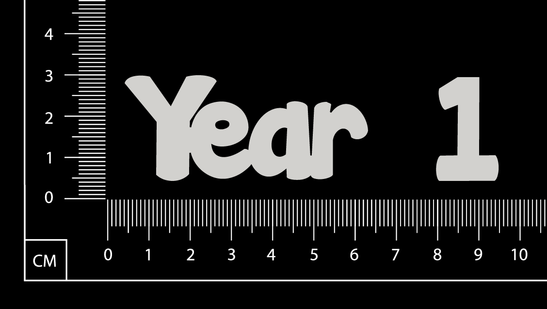 Year 1 - White Chipboard