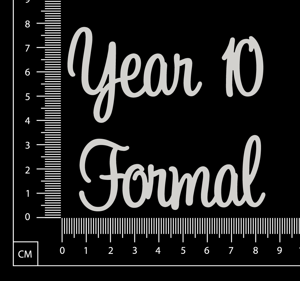 Year 10 Formal - B - White Chipboard