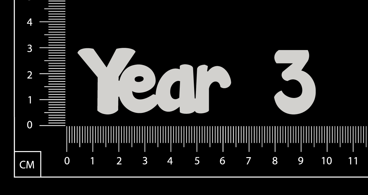 Year 3 - White Chipboard