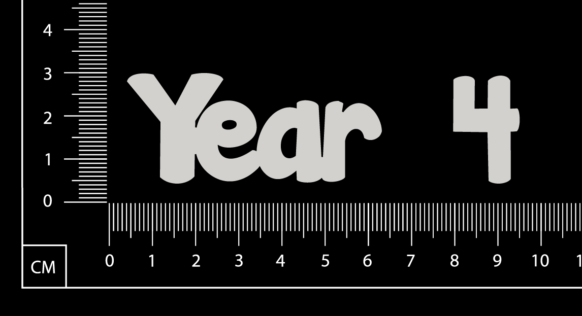 Year 4 - White Chipboard