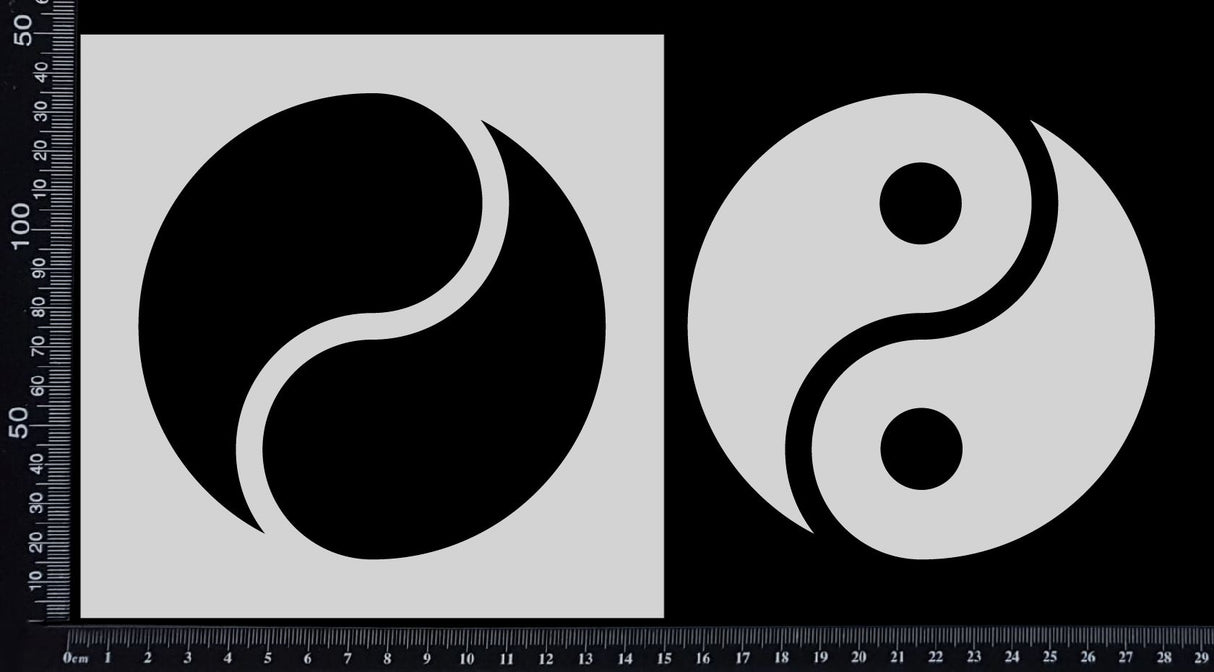 Yin Yang - Stencil - 150mm x 150mm