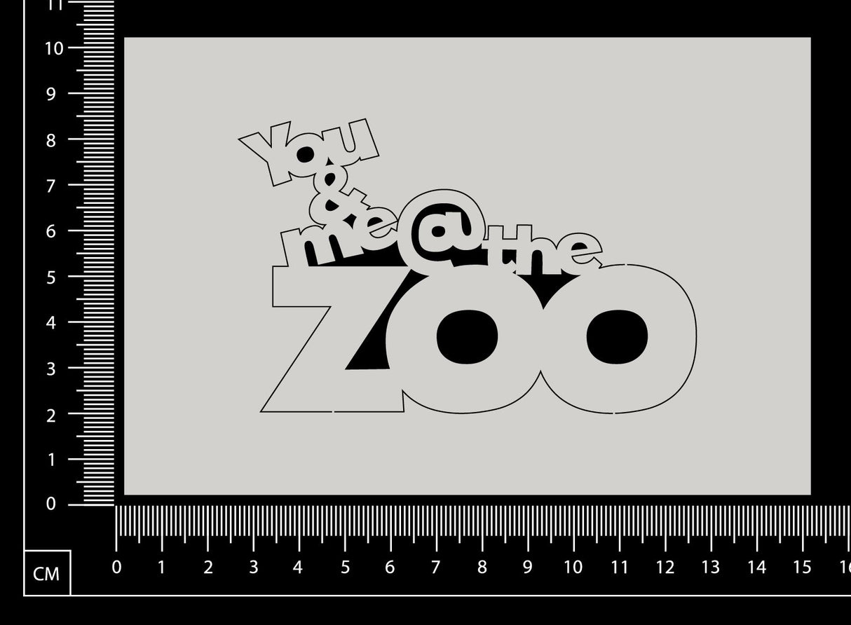 You & me @ the zoo - White Chipboard